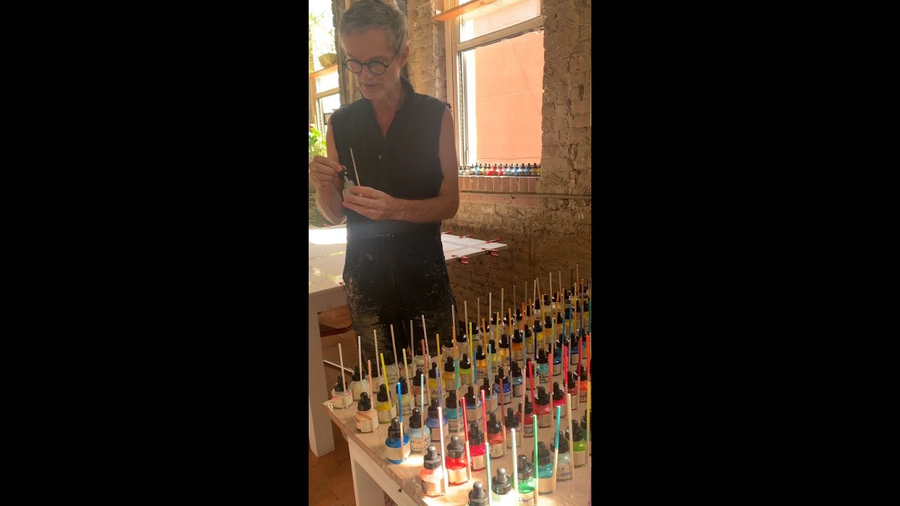 Guerra Paint tours the studio of Alois Kronschlaeger