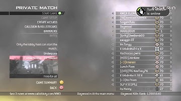 Modern Warfare 2 Mods: XP Lobby FREEE!!! (AFTER PATCH) (XBOX 360)