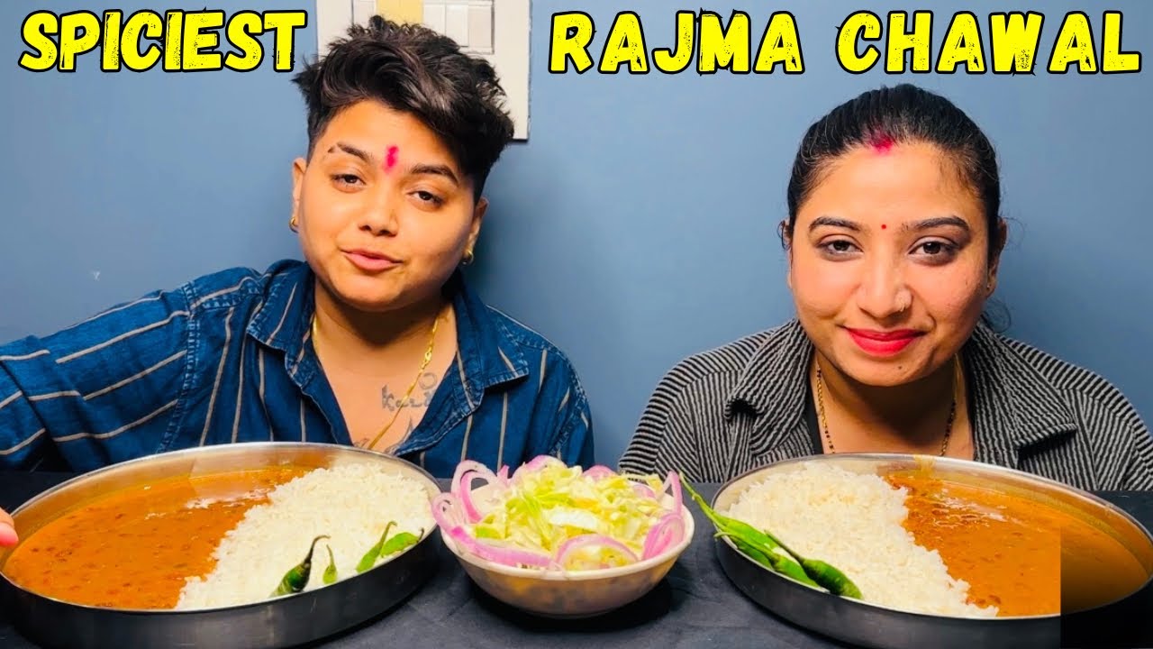 ASMR Eating Spiciest Rajma Chawal Mukbang | ​⁠@YashalsMukbang