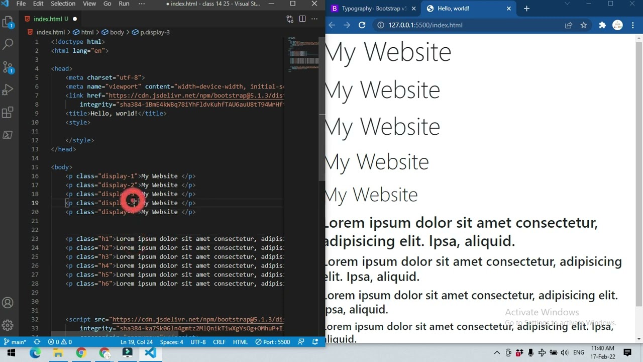 17-Feb-22 || Batch B1 ||online Class 14