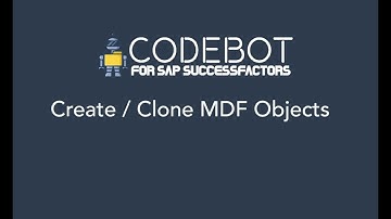 Creating / Cloning MDF Objects