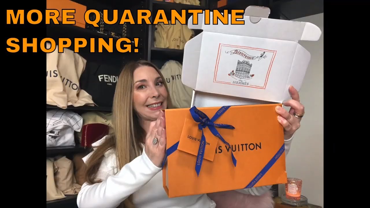 LOUIS VUITTON TOILETRY POUCH UNBOXING | HERMES LIPSTICK REVEAL | QUARANTINE ONLINE SHOPPING ...