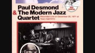 Paul Desmond & MJQ -- Greensleeves chords