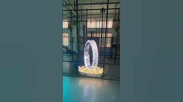 High Transparency LED Film crystal Transparent Display Screen #ledscreen #leddisplay