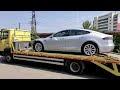 Эвакуация Tesla X Главный парковщик  послан нА Х