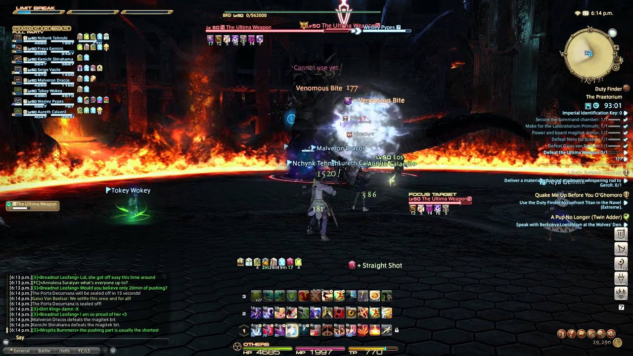 Final Fantasy XIV: A Realm Reborn - Ultima/Lahabrea Story Battles - YouTube