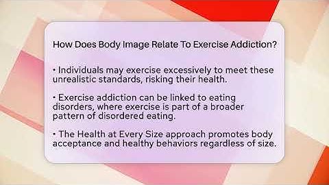 How Does Body Image Relate To Exercise Addiction? - Inside Body Image