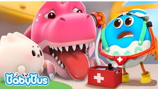 Babybus - Doctor Donny Checkup on Dino | Yummy Foods Family Collection | babybus Cartoon for Kids