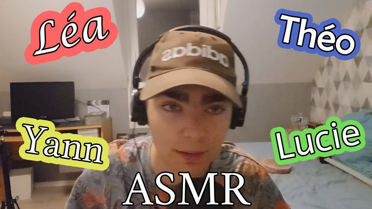 ASMR Je Chuchote Vos Prénoms (partie 1) ear to ear whispering your name