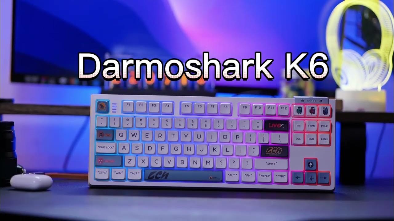 Top mount keyboard Darmoshark K6 YouTube