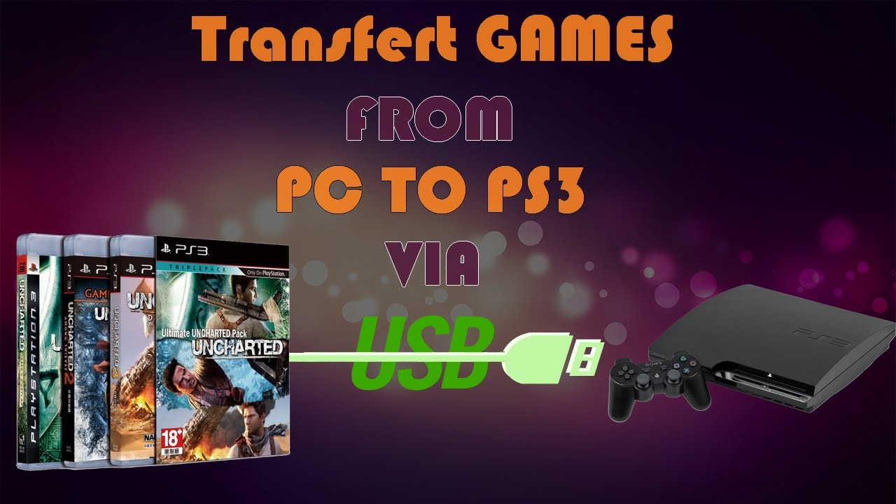 إحضار الألعاب إلى PS3 من الكمبيوتر عبر Usb Youtube