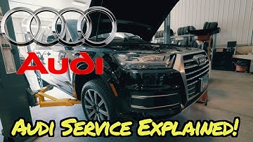 Audi Maintenance Service - Minor and Standard - What