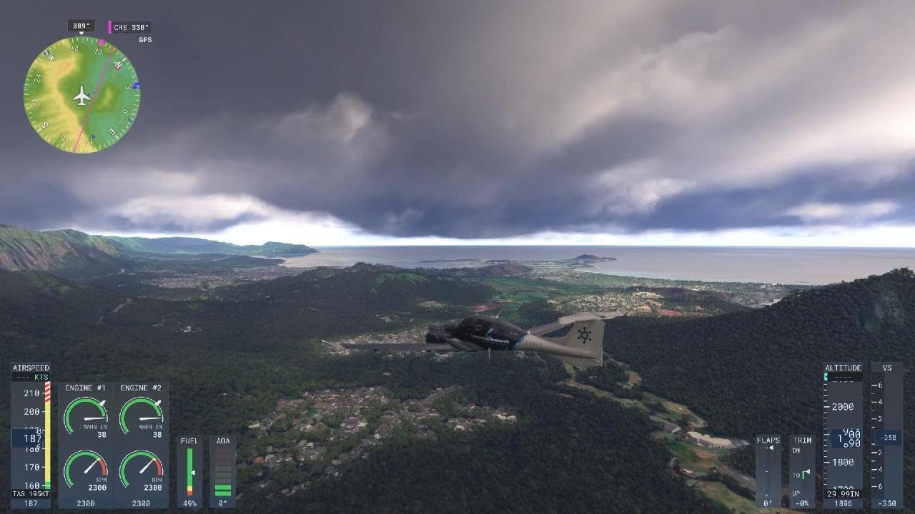 PS5 Microsoft Flight Simulator 2024 Beta O'ahu fly over! - YouTube