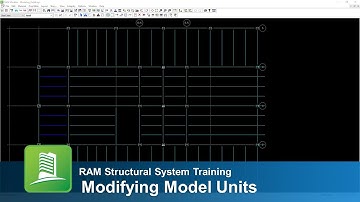 Modifying Model Units in RAM Structural System