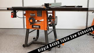 Ridgid R4560 Table Saw Unboxing