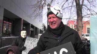 Protesters picket The Gazette