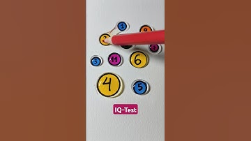 Vẽ một đường nối số từ 1 đến 11 trong giọt nước #drawing #iqtest #shorts