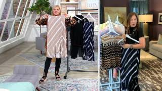 Susan Graver Printed Liquid Knit Midi Skirt on QVC