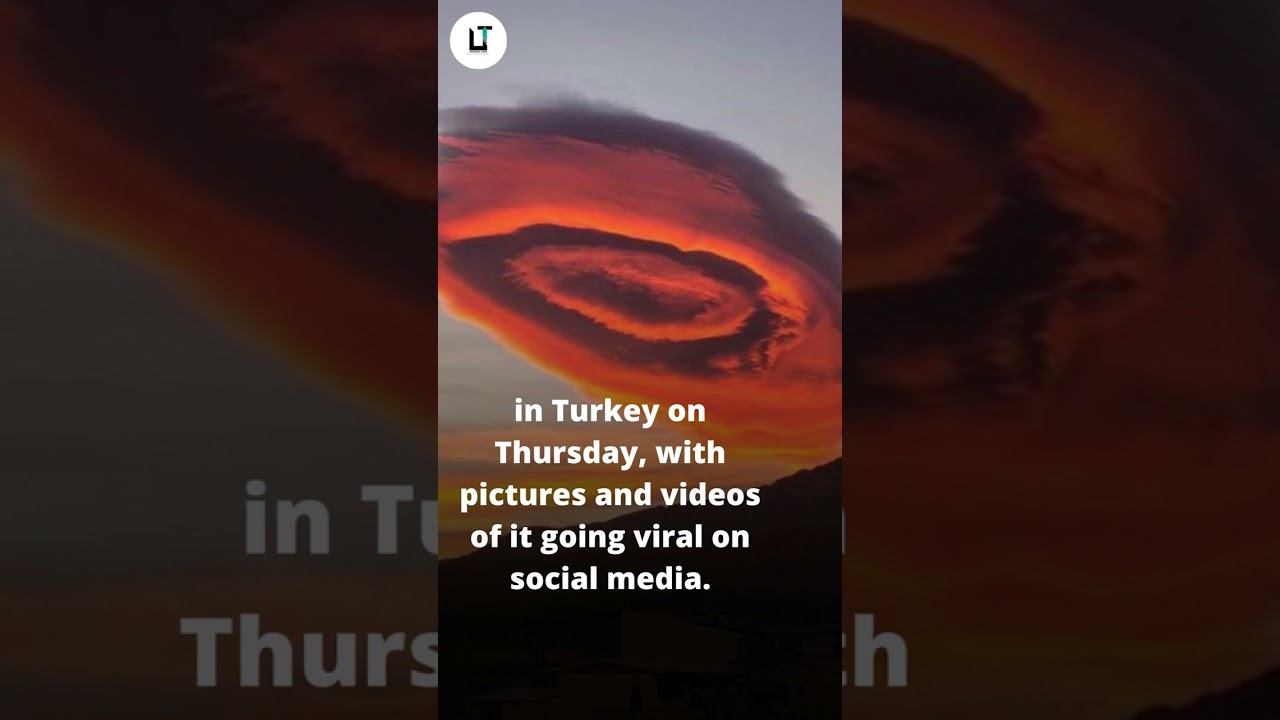 Strange UFO-like pink cloud appears over Turkey, pics go viral