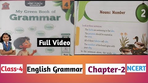 Nouns: Number Class 4 English Grammar Chapter-2#fullvideo#nounsnumber#class4#englishgrammar#chapter2