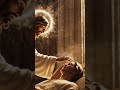 Jesus healing a person in a serene church