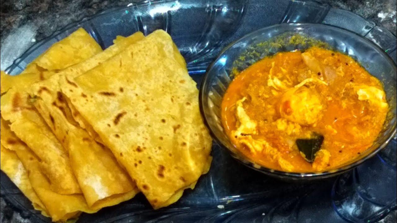 MASALA CHAPATHI WITH EGG GRAVY food cooking homemade yummy tasty 