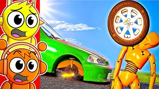 картинка: Реакция на НЕУДАЧНЫЕ РЕАЛИСТИЧНЫЕ АВТОКАТИНЫ! (BeamNG Drive)