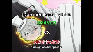 Doa Members That Are Shaved And Not Shaved