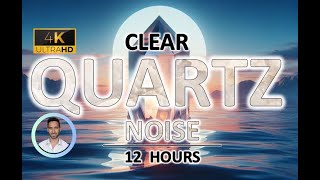 Clear Quartz Noise for Healing | 12 Hours | Black Screen | Helps with Anxiety, Sleep and Tinnitus