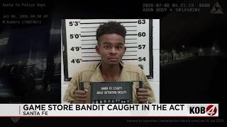 Santa Fe police arrest Albuquerque man for game store burglary, stolen car