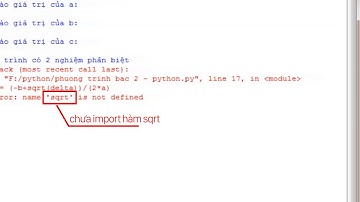 Viết phương trình giải phương trình bậc 2 bằng Python [Demo]