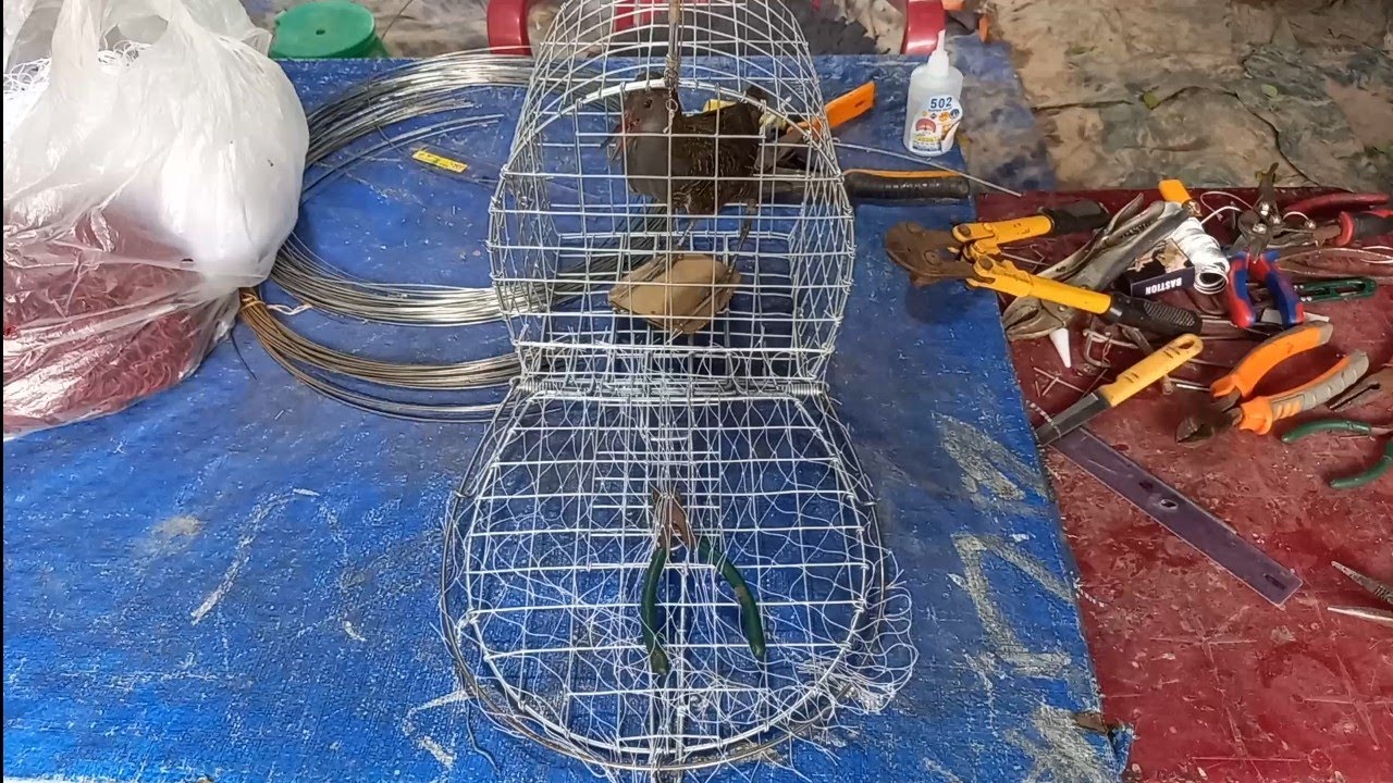 cách làm lụp bảy chim chằng nghịch (Quốc hoa) đơn giản từ lưới Chì Minh Ngọc 0786952072