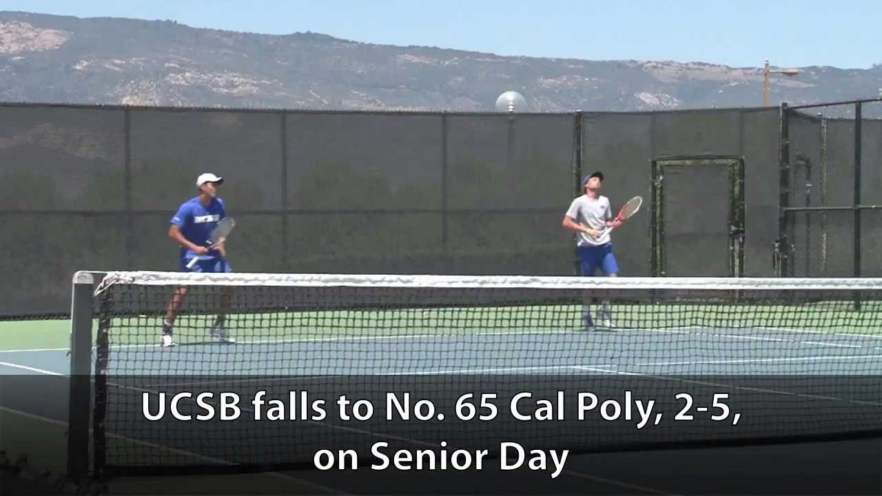 Men's Tennis: 4/20: UCSB Falls to Rival Cal Poly, 2-5, on Senior Day