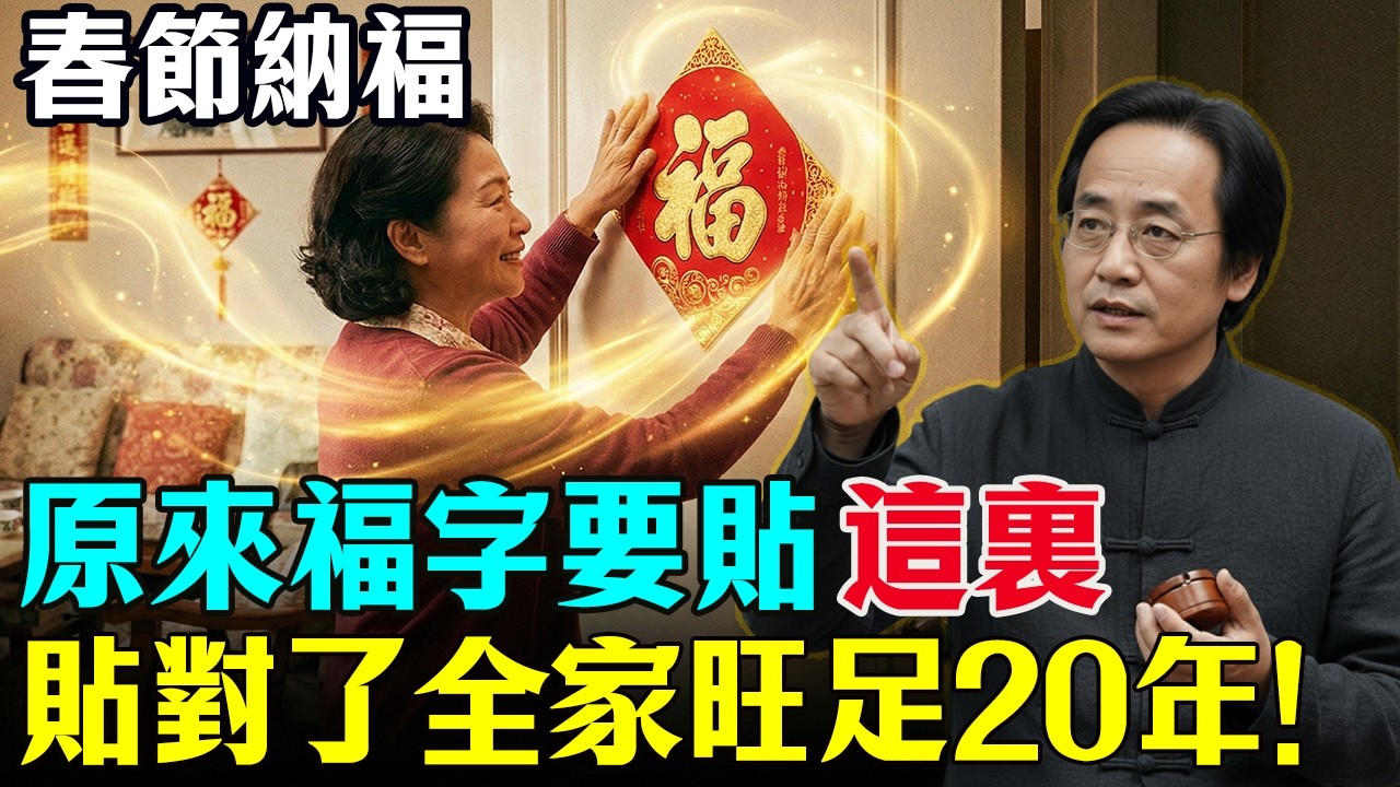 倪海厦：春節福字別亂貼！家中這3處根本在「招陰氣」！貼對「這裡」才旺全家！#倪海廈  #風水 #春節 #過年 #貼福字 #命理 #避煞 #2026運勢 #居家風水 #易經智慧 #除夕 #開運