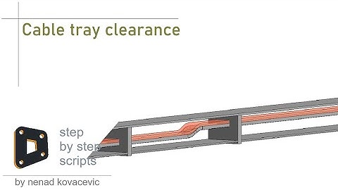 Cable tray clearance