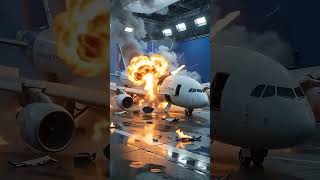 Airplane Crash Explosion 🎬🔥 | Hollywood VFX Behind the Scenes #Shorts #vfx #behindthescenes