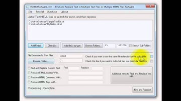 Find and Replace Text in Multiple Files (text, html, etc)