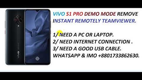 VIVO S1 PRO DEMO MODE REMOVE INSTANT