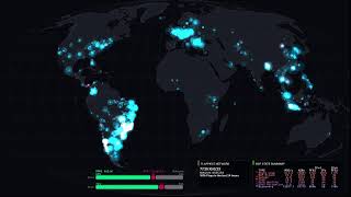 Digital Pulse: Relaxing Real-Time Global Internet Map [4K]