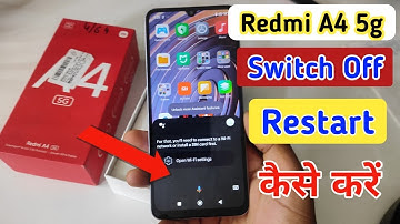 Redmi a4 5g switch off kaise kare/How to Power off Redmi a4 5g/switch off