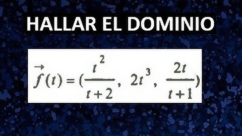 Dominio de funciones vectoriales de variable real ejemplo 1