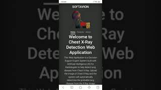 Chest X-Ray Analysis web and mobile app screenshot 1