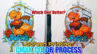 [SCREEN PRINTING] CMYK COLOR PROCESS  POPEYE | WHICH ONE BETTER?