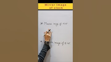 Amazing trick 🔥 to find mirror image of clock #clock #reasoning #shorts