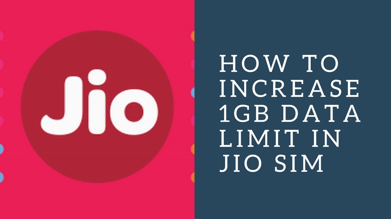 How To Increase JIO 1 GB Data Limit Using Booster Happy New Year How To Increase JIO 1 GB Data Limit Using Booster Happy New Year