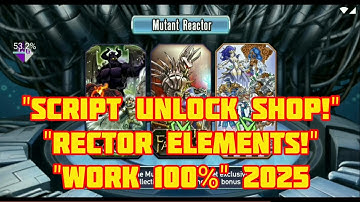 "SCRIPT UNLOCK Mutant Shop + Rector Elements! WORK 100% 2025🔥"