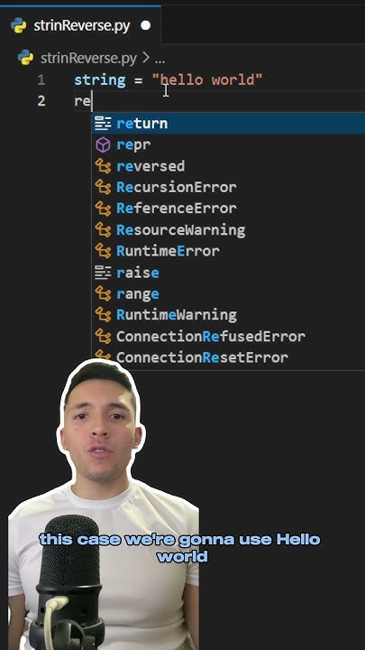 HOW TO REVERSE A STRING IN PYTHON #shorts - YouTube