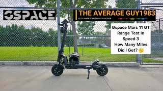 Gspace Mars 11 GT Range Test In Speed 3