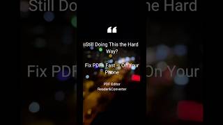 How to Edit PDFs on Your Phone (Fast &amp; Easy) #pdf #pdfeditor #pdfediting #pdfelement #shorts