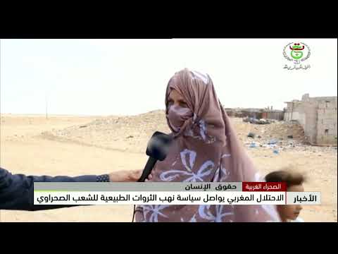 الصحراء الغربية حقوق الانسان الاحتلال المغربي يواصل سياسة نهب الثروات الطبيعية للشعب الصحراوي